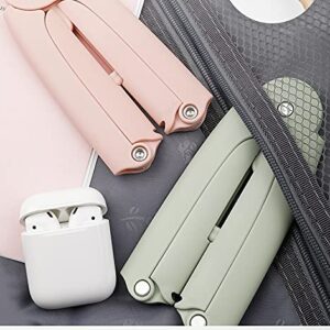 Travel Folding Hangers (3pcs), Portable Folding Clothes Hangers, Save Space and Easy to Carry