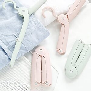 Travel Folding Hangers (3pcs), Portable Folding Clothes Hangers, Save Space and Easy to Carry