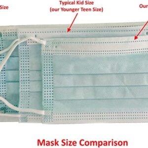 CLEAR BREATH Disposable Kid Face Masks - Kid (Preschooler up 1st Grader) and Teen (1st Grader to 7th Grader) - 50 Pieces (Little Kid)