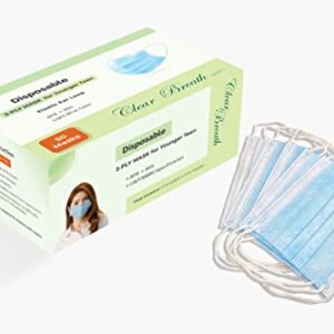 CLEAR BREATH Disposable Kid Face Masks - Kid (Preschooler up 1st Grader) and Teen (1st Grader to 7th Grader) - 50 Pieces (Little Kid)