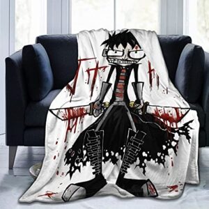 johnny the homicidal maniac super soft lightweight cozy microplush throw blanket for sofa chair couch and bed room decor