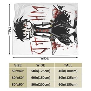 Johnny The Homicidal Maniac Super Soft Lightweight Cozy Microplush Throw Blanket for Sofa Chair Couch and Bed Room Decor