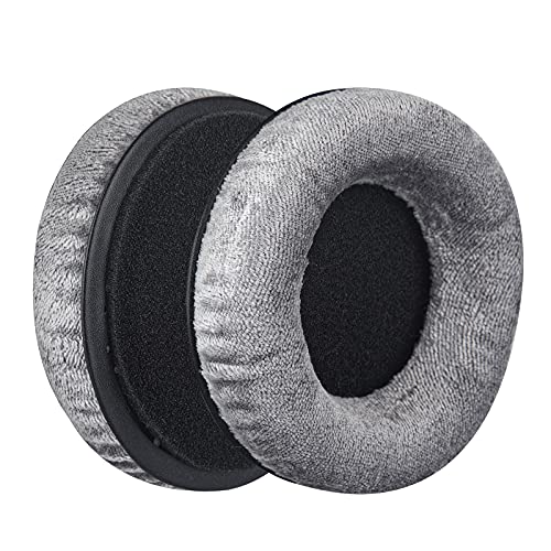 Geekria Comfort Velour Replacement Ear Pads for Beyerdynamic DT440 DT770 DT790 DT797 DT860 DT880 DT990 T5P T70 T90 HS200 HS400 HS800 MMX300 RSX700 Headphones Earpads, Headset Ear Cushion (Grey)