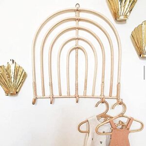 3Pcs Rattan Kids Hanger Kids Garments Organizer Rack Hat Hanging Hook Wall Hooks Kids Room Decor Hanger LEGLO