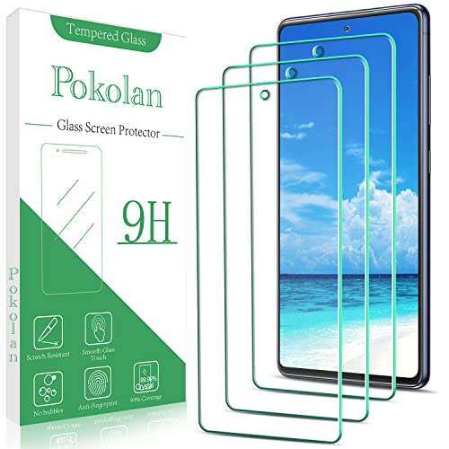 Pokolan [3-Pack] Designed for Samsung Galaxy S20 FE 5G, Galaxy S20 FE Tempered Glass Screen Protector, Support Fingerprint Reader, Anti Scratch, 9H Hardness, Bubble Free, Easy Installation