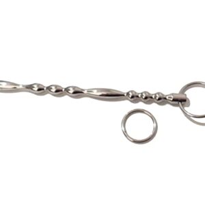 8" Overall Length Stainless Steel Urethral Sounds with Ribs 5mm Tip