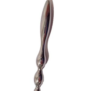 8" Overall Length Stainless Steel Urethral Sounds with Ribs 5mm Tip