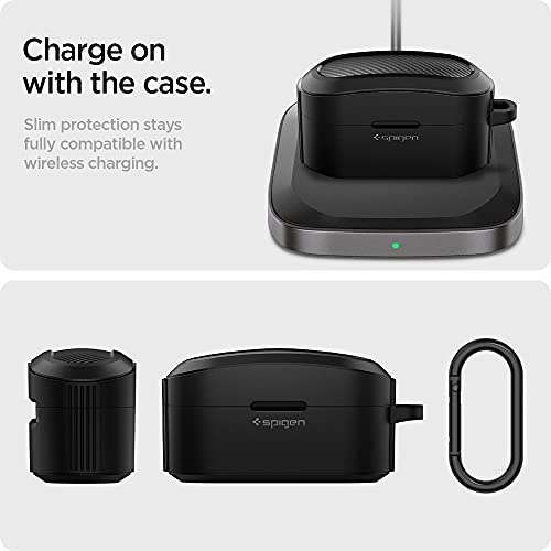 Spigen Rugged Armor Designed for Sony WF-1000XM4 Case Cover (2021) - Matte Black