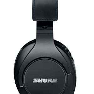 Shure SRH440A Over-Ear Wired Headphones for Monitoring & Recording, Professional Studio Grade, Enhanced Frequency Response, Work with All Audio Devices, Adjustable & Collapsible Design - 2022 Version