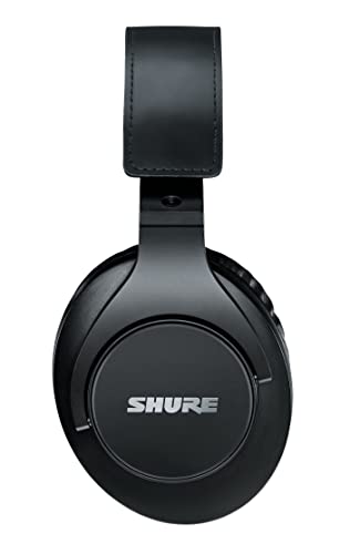 Shure SRH440A Over-Ear Wired Headphones for Monitoring & Recording, Professional Studio Grade, Enhanced Frequency Response, Work with All Audio Devices, Adjustable & Collapsible Design - 2022 Version