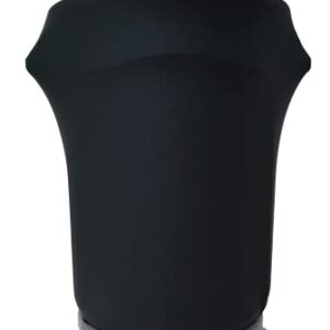 SPANDEX & TABLE LINENS Spandex Stretch Trash CAN Cover 55 Gallon Round with Open Bottom for Dolly