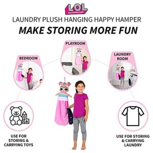 Franco Kids Room Laundry Plush Hanging Happy Hamper, One Size, LOL Surprise