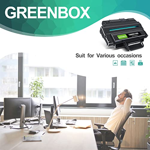 GREENBOX Remanufactured 3210 Toner Cartridge Replacement for Xerox 3210 3220 106R01486 for WorkCentre 3210 3210N 3220 Printer, High Yield 4,100 Pages (1 Black)