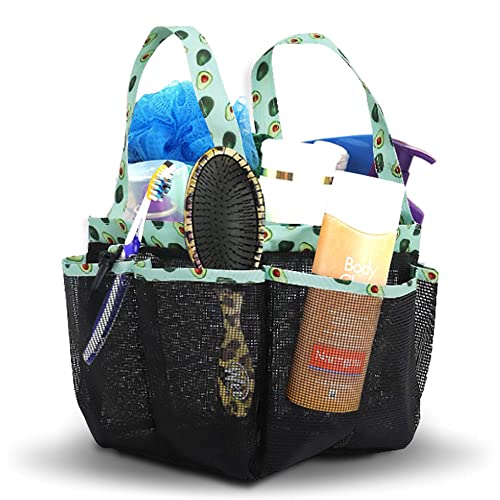 Mesh Shower Caddy, High Capacity Nylon Beach Bag, Sustainable and Quick-Dry Toiletry Bag, Portable and Light Quick Dry Bath Organizer Dorm Essential (Avocado) - Parrishoot