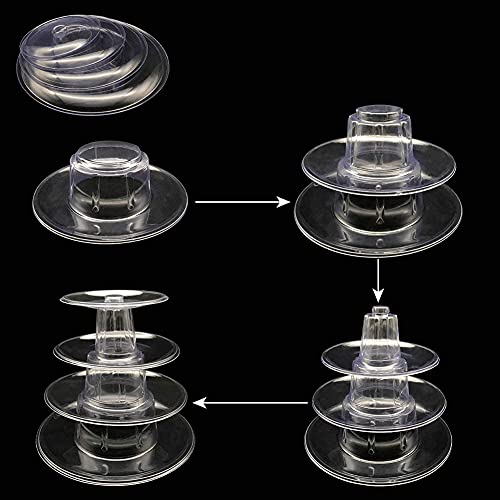 Candora 4-Storey Macaron Display Stand Cake Stand Macaron Tower(2 Sets)