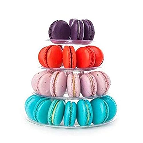 Candora 4-Storey Macaron Display Stand Cake Stand Macaron Tower(2 Sets)