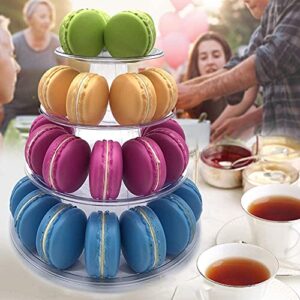 Candora 4-Storey Macaron Display Stand Cake Stand Macaron Tower(2 Sets)