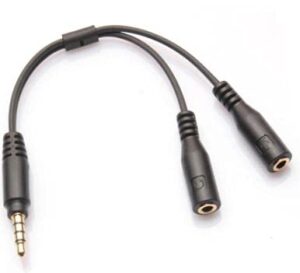 ftf gear double microphone splitter cable 3.5mm