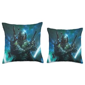 Star Wars Classic Boba Fett Battle Ready Throw Pillow