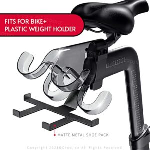 Crostice Shoes Hanger Compatible With Peloton Bike Plus, Shoes Holder for Bike+ Plastic Weight Holder(Not for Metal Weight Holder), Accessories Compatible With Bike Plus