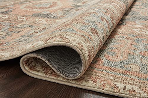 Loloi II Margot Collection MAT-03 Ocean/Spice, Traditional 7'-6" x 9'-6" Area Rug