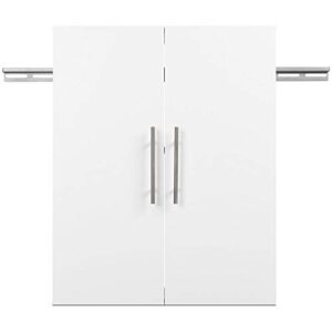 Home Square 2 Piece Wall Mounted Garage Cabinet Set in White