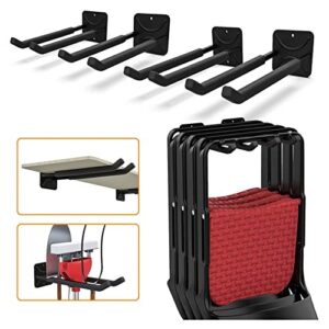 torack 4 pack garage storage system hooks, heavy duty wall mount tool organizer, chair hanger garage storage utility hooks for car tires, ladders, chairs, strollers, power tools, garden tools