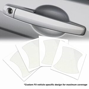 ReplaceMyParts Custom Fit Door Handle Cup Clear Bra Paint Protector Film Anti Scratch Stone Guard Self Healing PPF (Set of 4) for 2009 2010 2011 2012 2013 2014 2015 BMW 7-Series