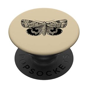 dark academia grunge butterfly, fairycore goth moth popsockets swappable popgrip