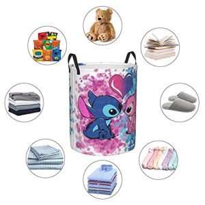QHMY Laundry Hamper Laundry Baskets Laundry Bags Waterproof Foldable with Handles Large Round Storage Bags 38/62L Family/Kids/Bathroom/Bedroom/Dorm Black