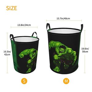 QHMY Laundry Hamper Laundry Baskets Laundry Bags Waterproof Foldable with Handles Large Round Storage Bags 38/62L Family/Kids/Bathroom/Bedroom/Dorm, Black