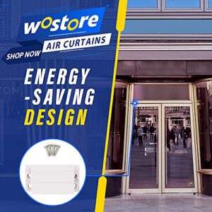 Wostore 36' Air Curtain 3 Speeds Commercial Indoor Industrial Househould Air Fan with Remote Control and Magnetic Door Switch