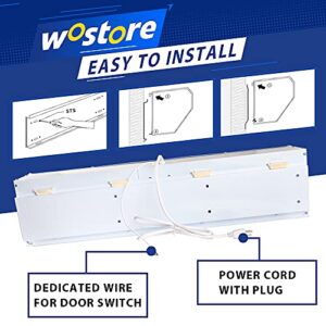 Wostore 36' Air Curtain 3 Speeds Commercial Indoor Industrial Househould Air Fan with Remote Control and Magnetic Door Switch