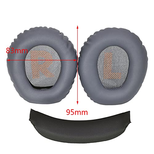 Kingjinglo 1PC Headphone Accessories for JBL-Quantum 100 Upgraded Fabric Earpads Standard Ear Pad Cushion Cover Part Earpad Pillow Wireless Gaming Headset Black Gaming Earmuffs Cover Sponge Anti-Slip