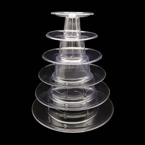 Candora 6-Layer Macaron Display Stand Cake Stand Macaron Tower Wedding Display Stand(2 Sets)