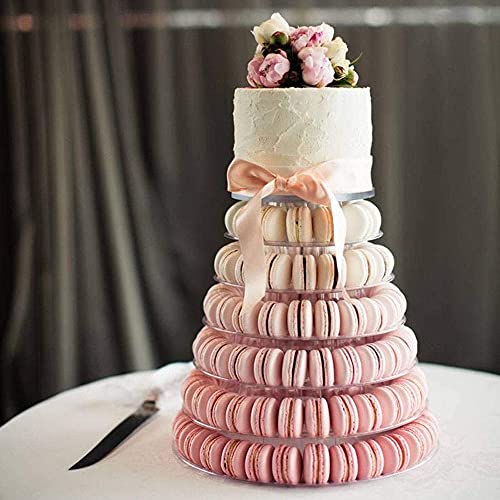 Candora 6-Layer Macaron Display Stand Cake Stand Macaron Tower Wedding Display Stand(2 Sets)