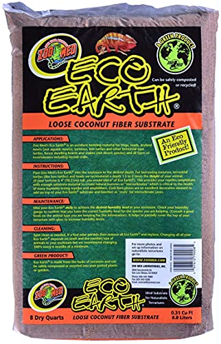 DBDPet 's Bundle 2 Pack Zoomed Eco Earth Loose Coconut Fiber Reptile Substrate 8 quarts | by Zoomed & Includes Attached Pro-Tip Guide