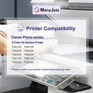 ManyJets PGI-280XXL CLI-281XXL Compatible Ink Cartridge Replacement for Canon 280 281 PGI-280 CLI-281 XXL Work with Canon PIXMA TS9520 TS9521C TR7520 TR8520 TS6320 TS702 TS9120 TS8120 TS8220 (12-Pack)