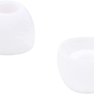 ALXCD Eartips Compatible with Skullcandy Sesh Evo Indy Evo Earbuds, SML 3 Sizes 6 Pair Soft Silicone Replacement Ear Tips Gel Cushion, Replacement for Skullcandy Earbuds Sesh Evo Indy Evo, White