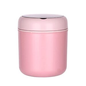 ekdjkk lunch container hot food jar, 18 oz stainless steel vacuum bento lunch box for kids adult with spoon, leak proof hot cold food for school office picnic travel outdoors(pink)
