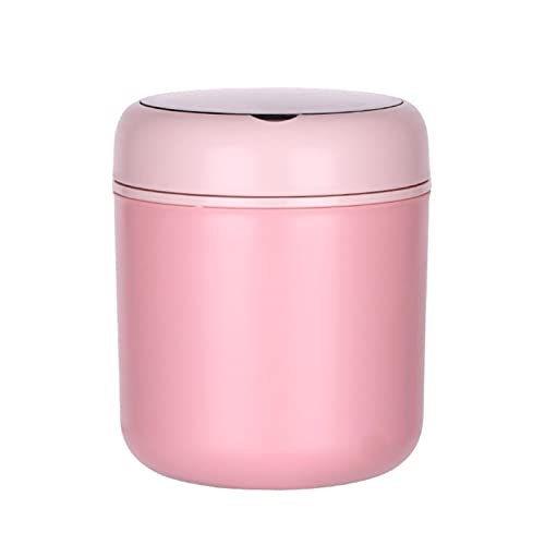 EKDJKK Lunch Container Hot Food Jar, 18 oz Stainless Steel Vacuum Bento Lunch Box for Kids Adult with Spoon, Leak Proof Hot Cold Food for School Office Picnic Travel Outdoors(Pink)