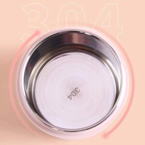 EKDJKK Lunch Container Hot Food Jar, 18 oz Stainless Steel Vacuum Bento Lunch Box for Kids Adult with Spoon, Leak Proof Hot Cold Food for School Office Picnic Travel Outdoors(Pink)