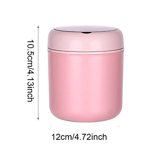 EKDJKK Lunch Container Hot Food Jar, 18 oz Stainless Steel Vacuum Bento Lunch Box for Kids Adult with Spoon, Leak Proof Hot Cold Food for School Office Picnic Travel Outdoors(Pink)