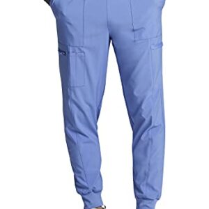 Dickies EDS Essentials Men Scrubs Pant Mid Rise Jogger DK223, M, Ciel