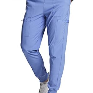 Dickies EDS Essentials Men Scrubs Pant Mid Rise Jogger DK223, M, Ciel