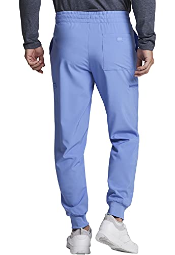 Dickies EDS Essentials Men Scrubs Pant Mid Rise Jogger DK223, M, Ciel