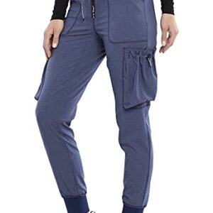 Cherokee iFlex CKK150 Uptown High Rise Jogger by Katie Duke Heather Navy MT