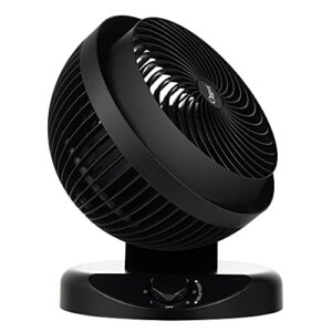 Ozeri Brezza 360 10" Oscillating Table Fan, with Orbital Motion Technology, Black