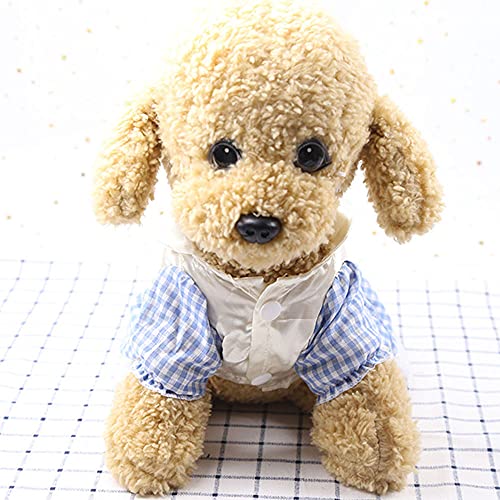 Dog Retro Lattice Skirt Princess Dress Dog Puppy Cute MultiLayers Wedding Party Dress Retro Skirt Luxury Lace Bow Flower Dress Bride Costume Petti Dress for Small Dog Cat Puppy Pet Apparel (Blue, XXL)