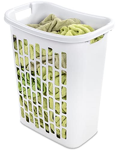 CR-FUSE 2 Pcs Of Mainstays Rectangular Open Laundry Hamper, White (2-Pack)